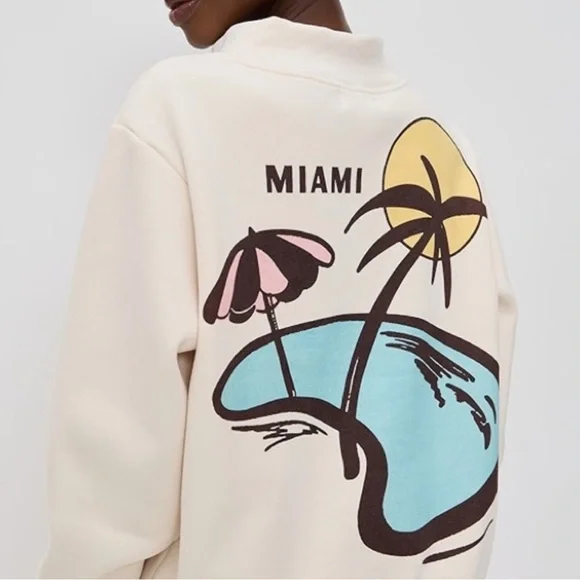 Parke Cream Sweatshirt - Picture 3 of 3